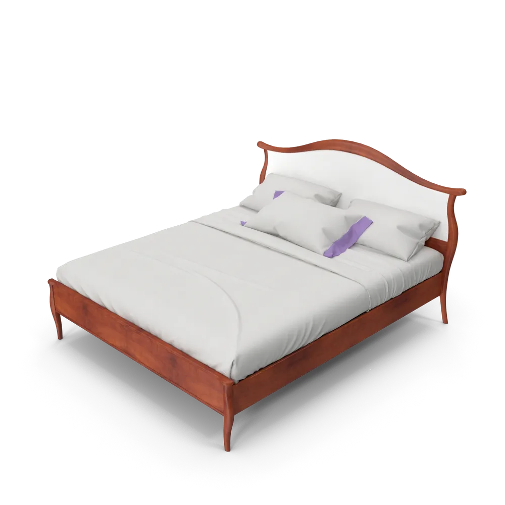 Timber platform bed — illustrative photo