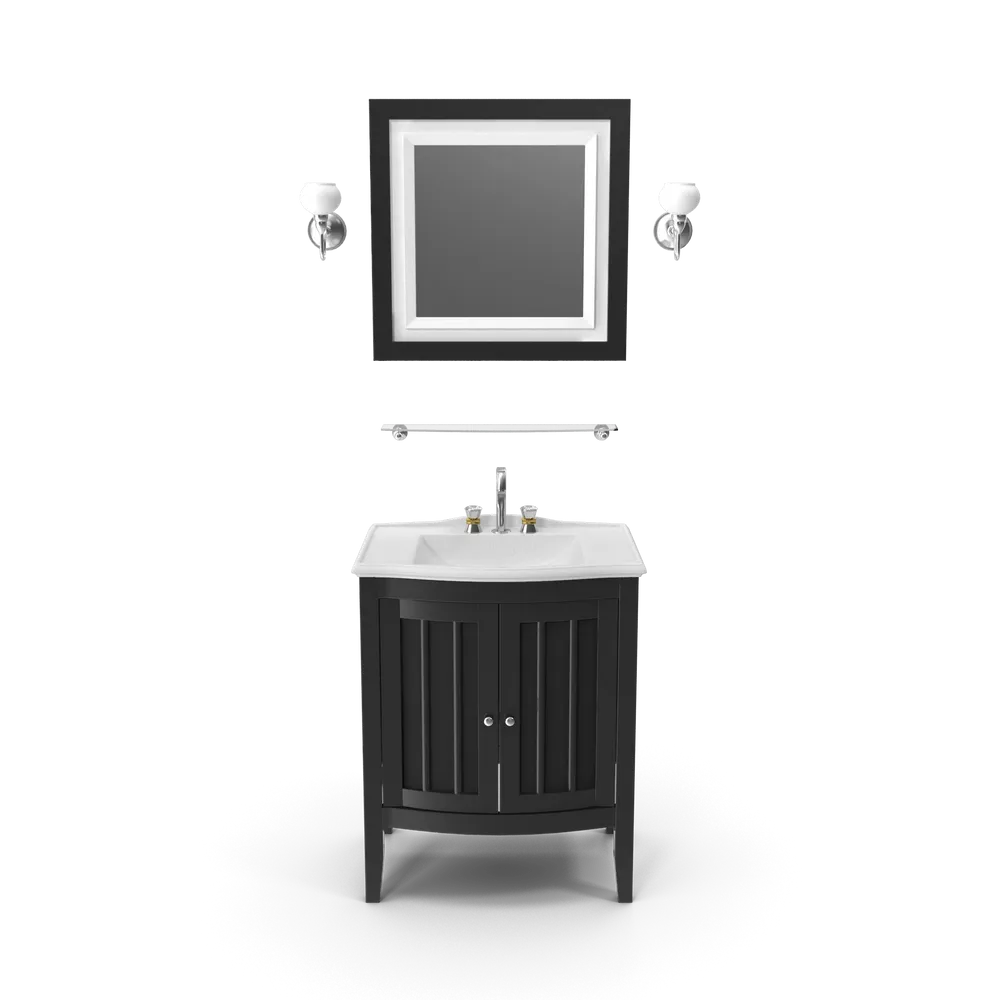 Vanity with mirror — illustrative photo