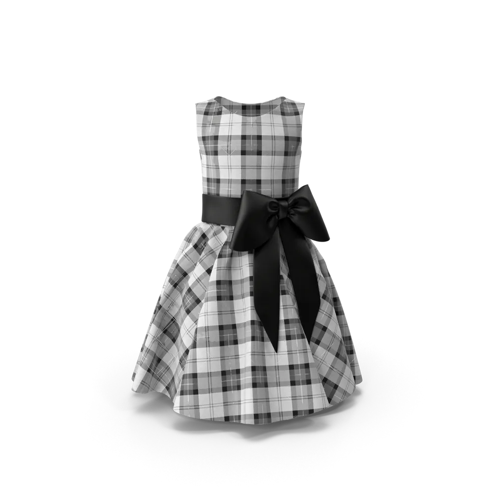Tartan day dress — illustrative photo