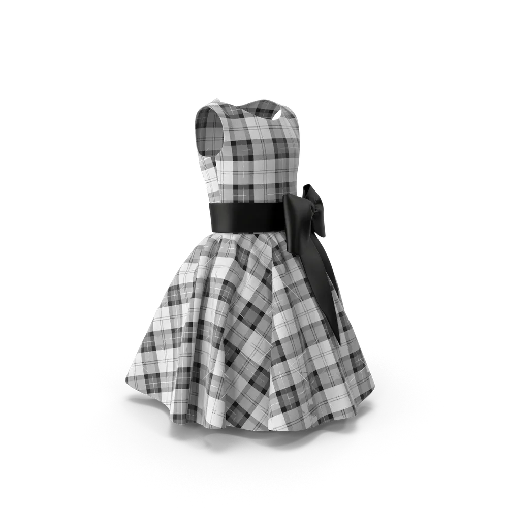Tartan day dress — illustrative photo