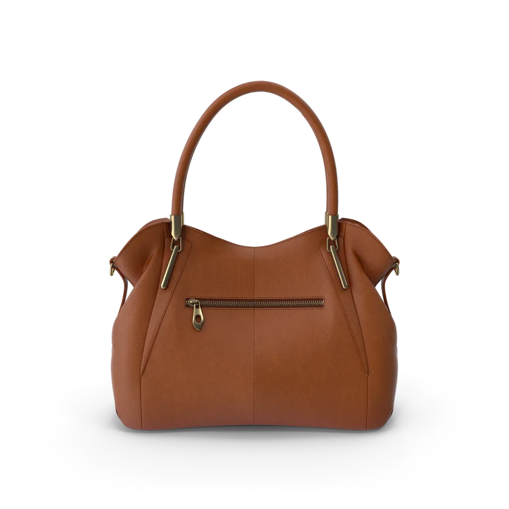 Leather day bag — illustrative photo