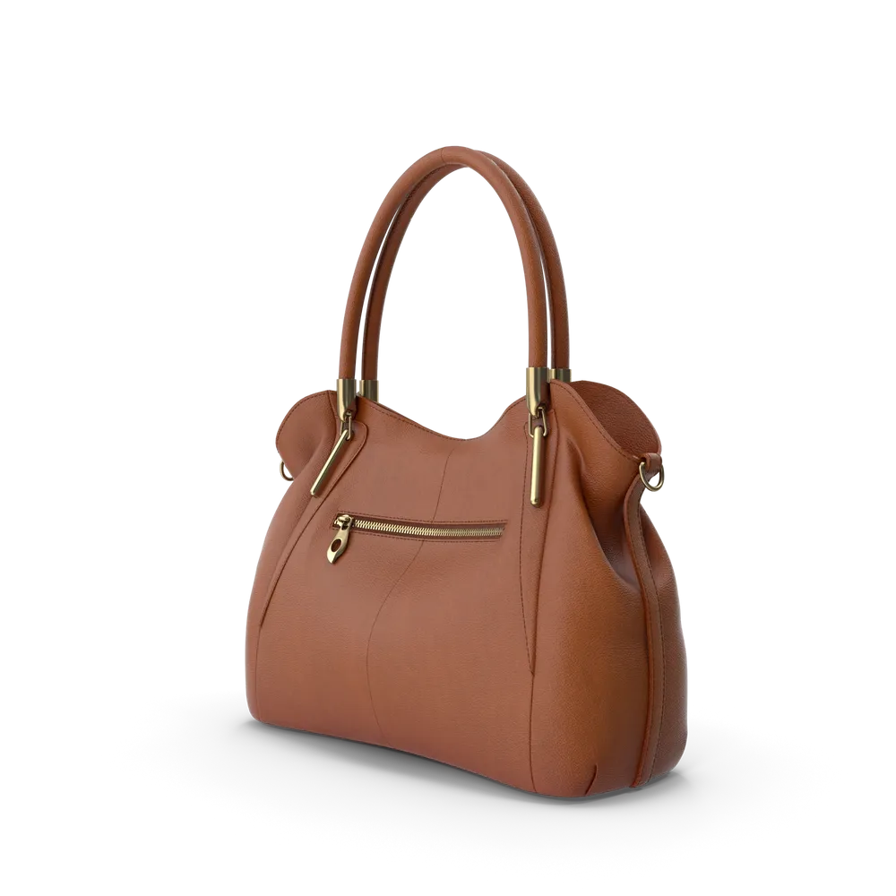 Leather day bag — illustrative photo