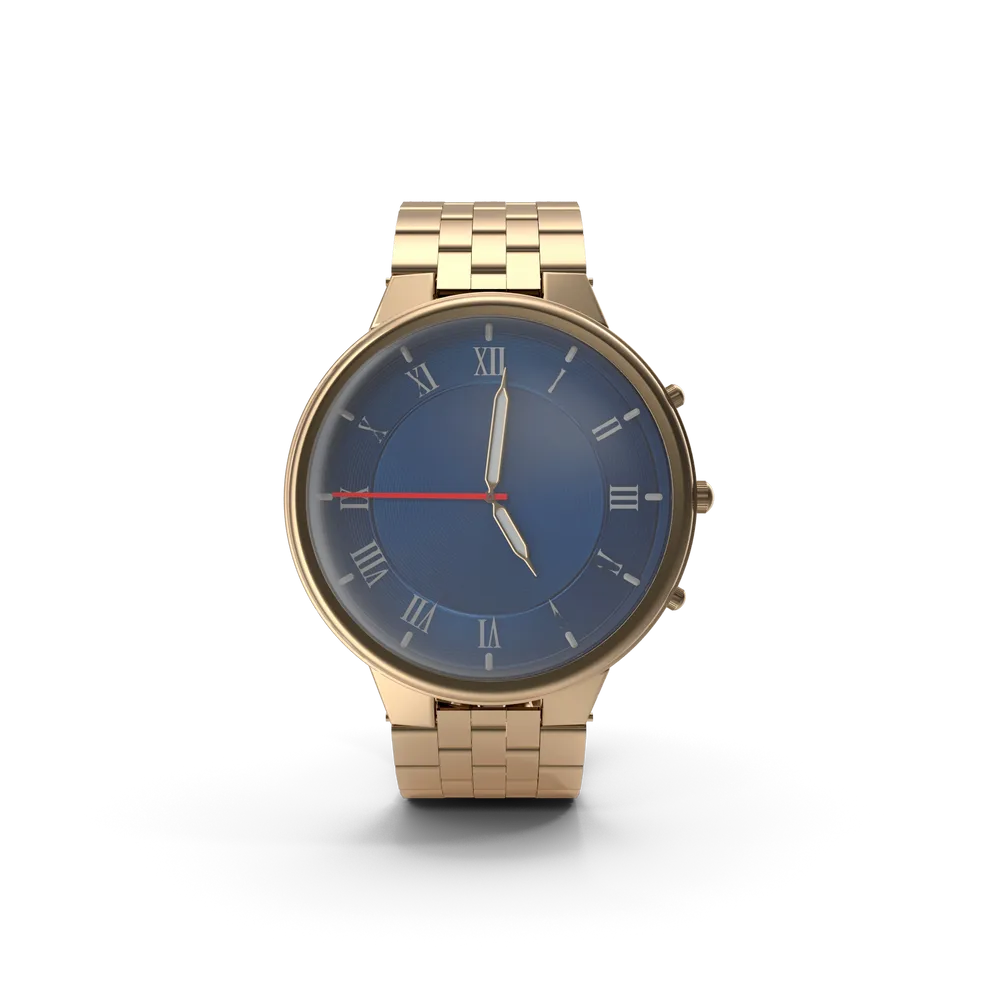 Gold-tone wristwatch — illustrative photo