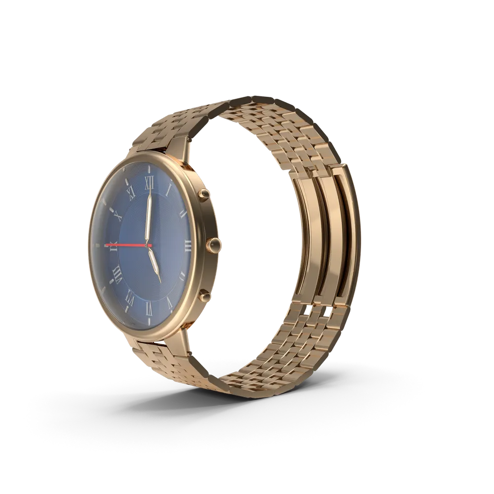 Gold-tone wristwatch — illustrative photo
