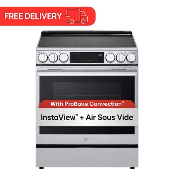 LG InstaView Induction Range LSIL6336XE — illustrative photo